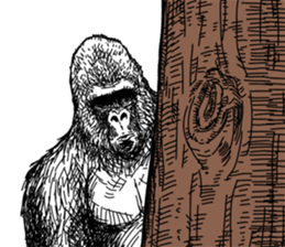 Gorilla gorilla gorilla 2 sticker #5441274