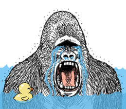 Gorilla gorilla gorilla 2 sticker #5441281