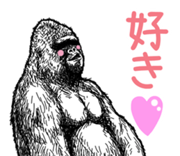 Gorilla gorilla gorilla 2 sticker #5441292