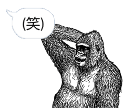 Gorilla gorilla gorilla 2 sticker #5441294