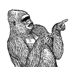 Gorilla gorilla gorilla 2 sticker #5441296