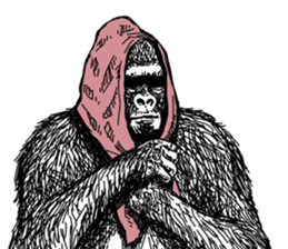 Gorilla gorilla gorilla 2 sticker #5441297