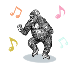 Gorilla gorilla gorilla 2 sticker #5441299