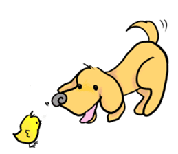 Lovely Friendship 'Dog and Chick' vol.1 sticker #5441742