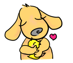 Lovely Friendship  'Dog and Chick' vol.1 sticker #5441759