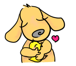 Lovely Friendship 'Dog and Chick' vol.1 sticker #5441759