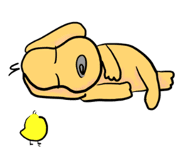 Lovely Friendship 'Dog and Chick' vol.1 sticker #5441767