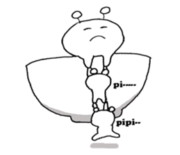 Alien ride to bowl sticker #5442564