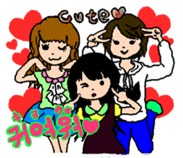 KOREAN AND JAPANESE CUTE STICKER sticker #5443695