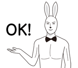 iwata of rabbit sticker #5444380