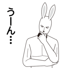 iwata of rabbit sticker #5444385