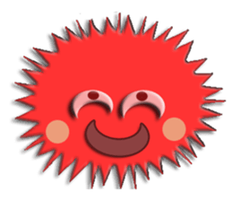 Colorful Sea urchin sticker #5444662