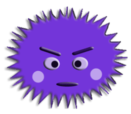 Colorful Sea urchin sticker #5444665