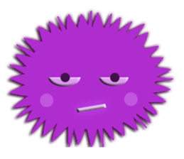 Colorful Sea urchin sticker #5444666