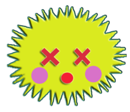 Colorful Sea urchin sticker #5444672