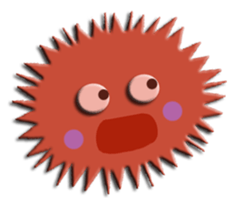Colorful Sea urchin sticker #5444686