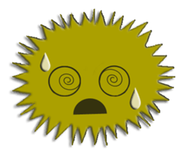 Colorful Sea urchin sticker #5444687