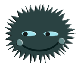 Colorful Sea urchin sticker #5444693