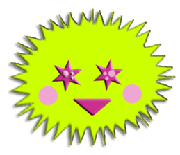 Colorful Sea urchin sticker #5444694