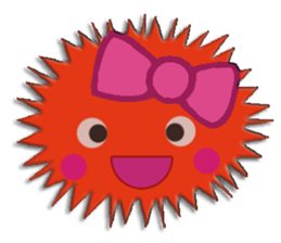 Colorful Sea urchin sticker #5444696