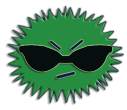 Colorful Sea urchin sticker #5444697