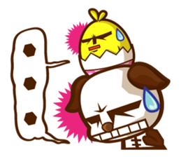 The Pandy Dog and Big Little Chick sticker #5444748