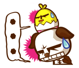 The Pandy Dog and Big Little Chick sticker #5444748