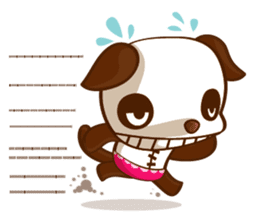 The Pandy Dog and Big Little Chick sticker #5444756