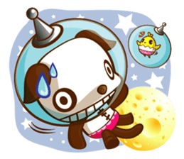 The Pandy Dog and Big Little Chick sticker #5444759