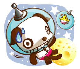 The Pandy Dog and Big Little Chick sticker #5444759