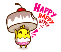 The Pandy Dog and Big Little Chick sticker #5444760