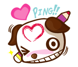 The Pandy Dog and Big Little Chick sticker #5444767