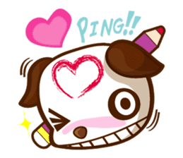 The Pandy Dog and Big Little Chick sticker #5444767