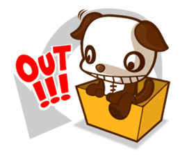 The Pandy Dog and Big Little Chick sticker #5444775