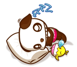The Pandy Dog and Big Little Chick sticker #5444777