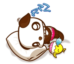The Pandy Dog and Big Little Chick sticker #5444777