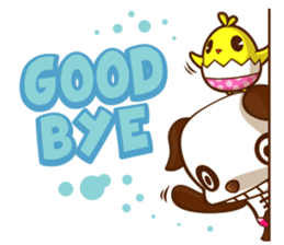 The Pandy Dog and Big Little Chick sticker #5444779