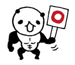 panda- Muscle MUKIMUKI - sticker #5446350