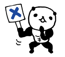 panda- Muscle MUKIMUKI - sticker #5446351
