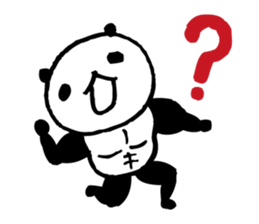 panda- Muscle MUKIMUKI - sticker #5446352