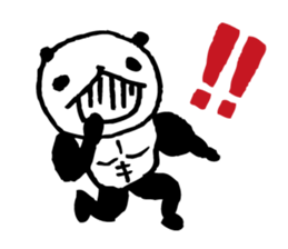 panda- Muscle MUKIMUKI - sticker #5446353