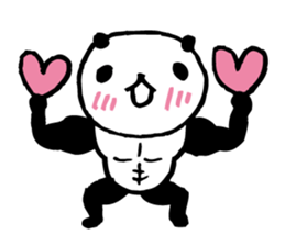 panda- Muscle MUKIMUKI - sticker #5446357