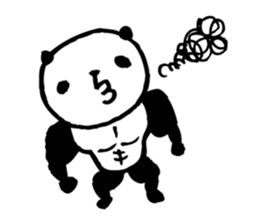 panda- Muscle MUKIMUKI - sticker #5446359