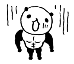 panda- Muscle MUKIMUKI - sticker #5446368