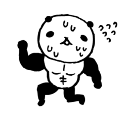 panda- Muscle MUKIMUKI - sticker #5446370