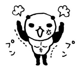 panda- Muscle MUKIMUKI - sticker #5446371