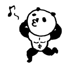 panda- Muscle MUKIMUKI - sticker #5446375