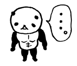 panda- Muscle MUKIMUKI - sticker #5446379