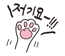 The cat which likes South Korea sticker #5446781