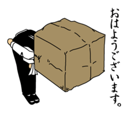 Paper Bag Gentleman sticker #5447420
